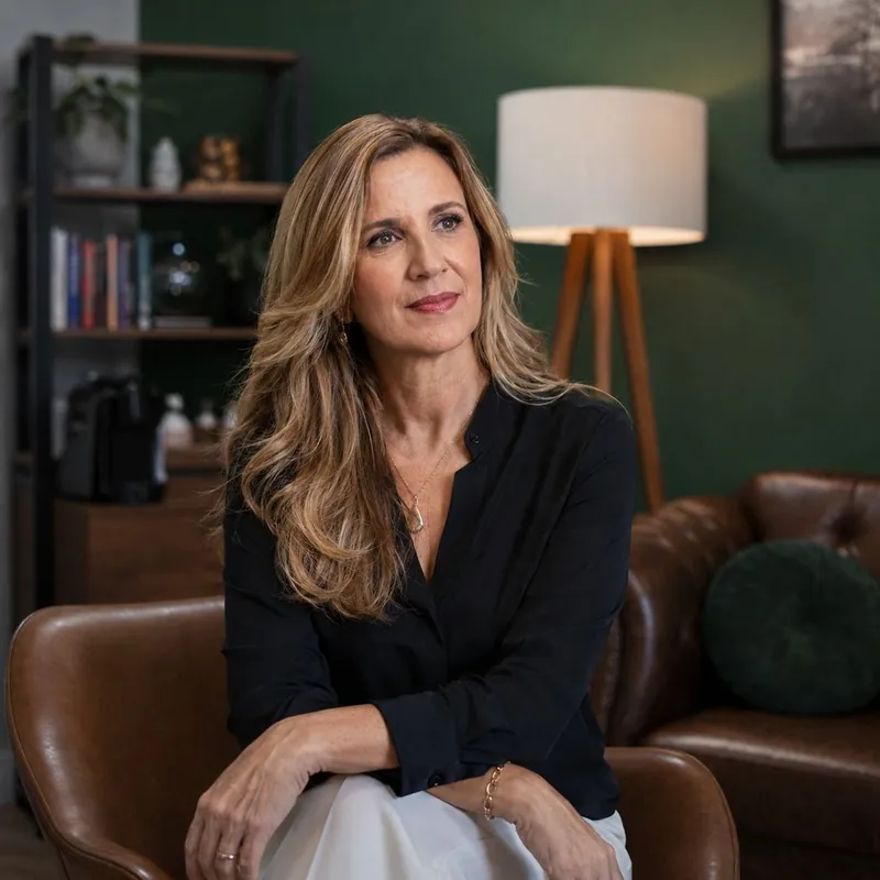 Retrato da Dra. Lucianna Brasil no consultório